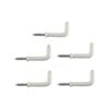 Everhang 25mm White PVC Coated Square Hook - 5 Pack