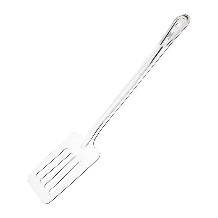 Nisbets Essentials Slotted Turner Stainless Steel Kitchen Spatula 330mm