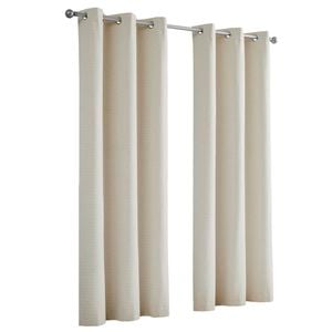 Feiglin 120 x 223cm Natural Eyelet Blockout Curtain