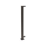 ProtectorAl 1010mm Black Aluminium Flanged End Balustrade Post 