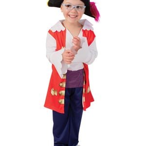 Captain Feathersword Costume Wiggles Halloween Fancy Dress Kids Pirate Black