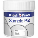 British Paints 250ml White Sample Pot - 250ml White