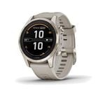 Garmin fenix 7S Pro-Sapphire Solar Edition Soft Gold with Light Sand Band