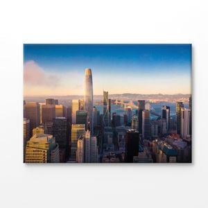 Aerial View of San Francisco USA Print 100% Australian Made 120x90cm (Stretched Canvas)
