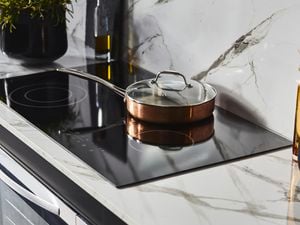 Pot on stovetop.