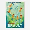 Galrie Brault Lemonade Vintage Advertising Poster Retro Framed Art Print for Home Decor, Poster Only, A3 30 x 42cm (12 x 16inch)
