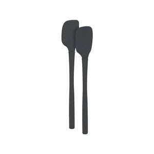 Tovolo Flex Core Silicone Mini Spatula And Spoonula Set - Charcoal