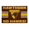 AFL 60 x 40cm Hawthorn Coir & PVC Doormat - Single