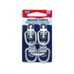 GRUNT Galvanised D Ring Anchor Points - 4 Pack
