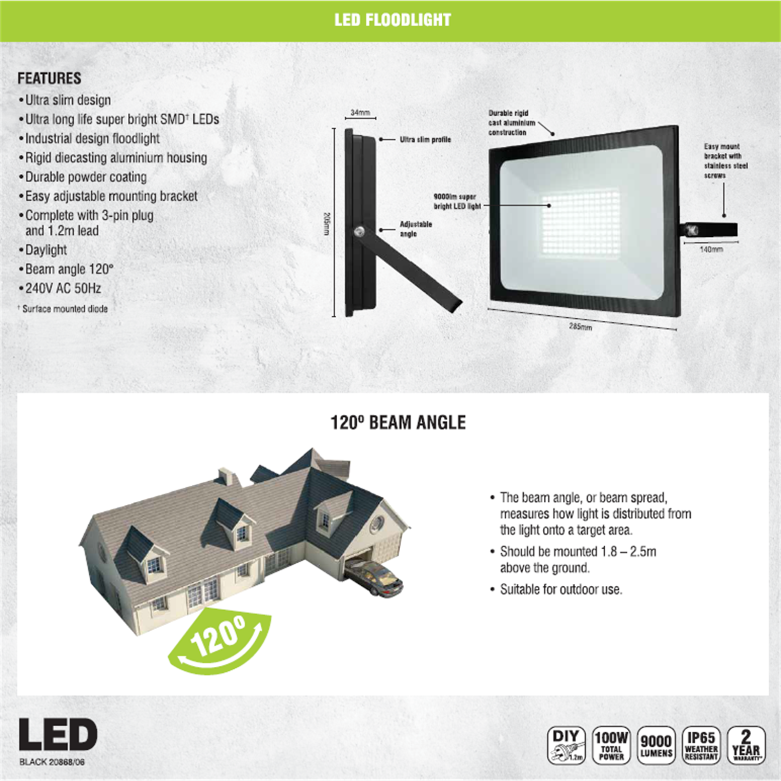 Outdoor led flood lights bunnings new arrivals