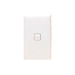 HPM 1 Gang Light Switch White