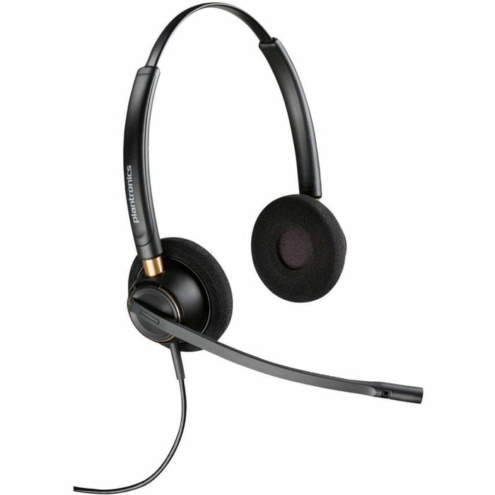 Poly Encorepro 520 Wired Over-the-head, On-ear Stereo Headset - Black - Binaural - Supra-aural - 20 Hz To 16 Khz