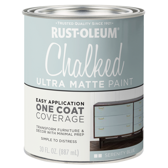 Rust-Oleum 887ml Serenity Blue Chalked Ultra Matt Paint