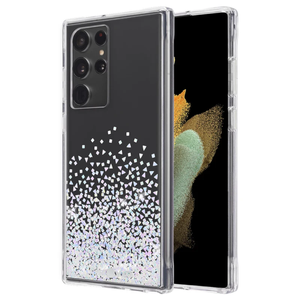 Case-Mate Twinkle Ombre Case For Samsung Galaxy S22 Ultra -Diamond Clear