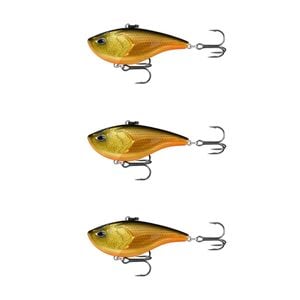 3x 13 Fishing 3 Inch El Diablo Vibe Lipless Crank Lures - Golden Retriever