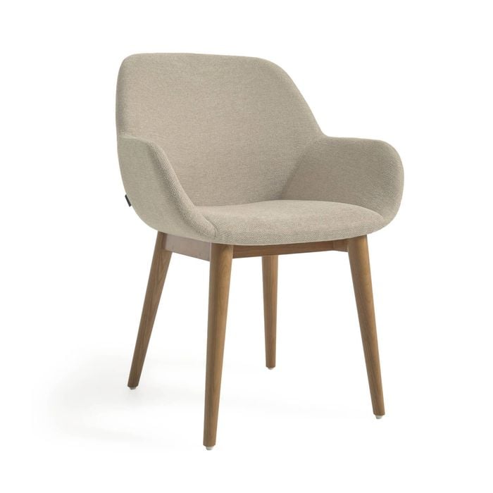 Konna chair in beige & dark ash