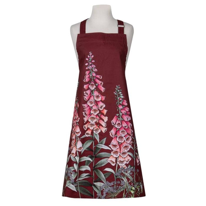 Ashdene Secret Garden Apron - Maroon