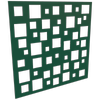 ProtectorAl 300-1200w x 300-1200h Dark Green/Gloss White Squares Unframed Composite Deco Panel