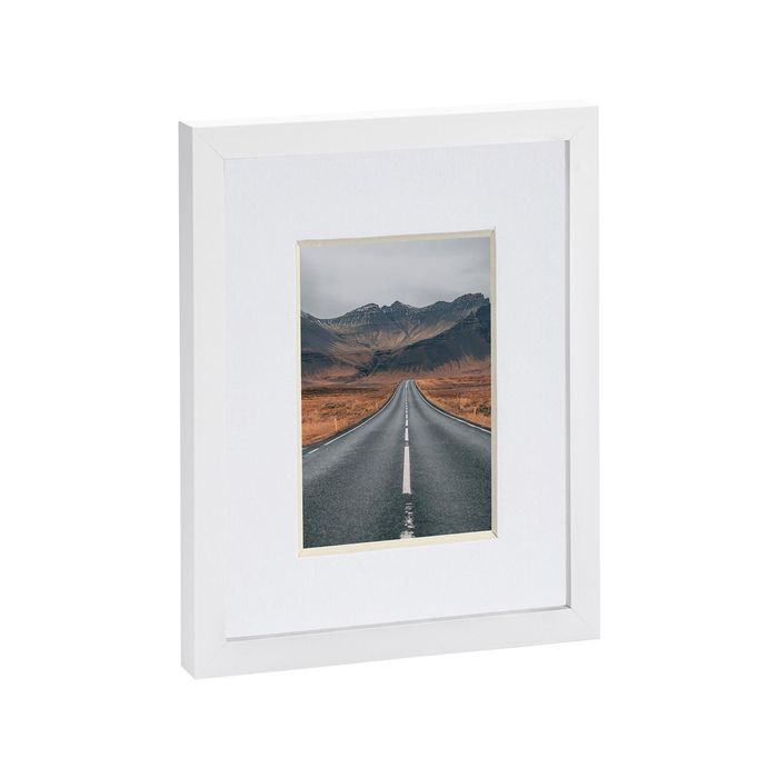 Nicola Spring Photo Frame with 4" x 6" Mount - 8" x 10" - White