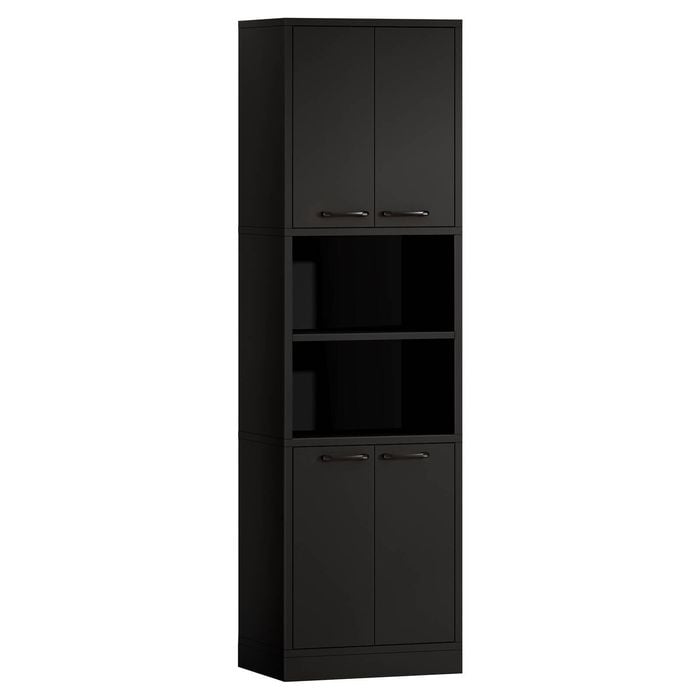 ALFORDSON Buffet Sideboard 190CM Storage Cabinet Tall Cupboard Kitchen Black