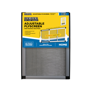 Pfeiffer 350mm x 485mm-925mm Aluminium Adjustable Window Flyscreen