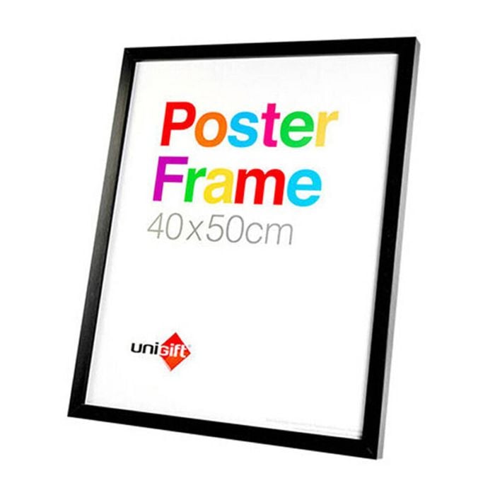 Unigift Wooden/Glass Hanging Poster Picture Photo Frame 40x50cm Black