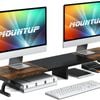 Dual Monitor Stand Riser Storage, Home Office, 2 Monitors Desktop Organizer