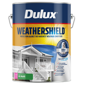 Dulux 10L Extra Bright Matt Weathershield Exterior Paint