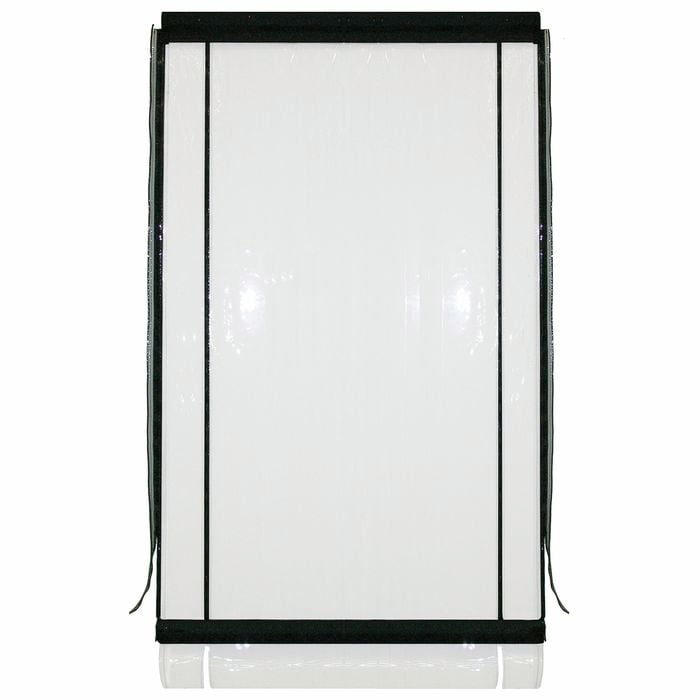 Smart Home Products 300 x 240cm 0.75mm Clear With Black Trim PVC Outdoor Bistro Blind