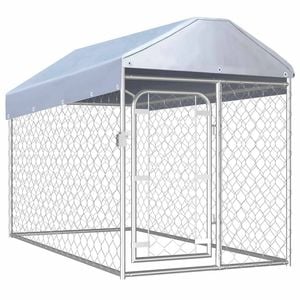 vidaXL Outdoor Dog Kennel Heavy Duty Patio Run House 200x100/200x125/135 cm