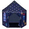 Costway Kids Indoor Outdoor Play Tent Playhouse Set Light Up Gift w/Dancing Mat & LED Lights-Blue