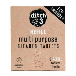 Ditch Multi Purpose Cleaner Tablet Refills 3 Pack