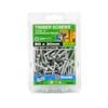Zenith 8g x 30mm Galvanised Countersunk Ribbed Head Type 17 Timber Screws - 100 Pack