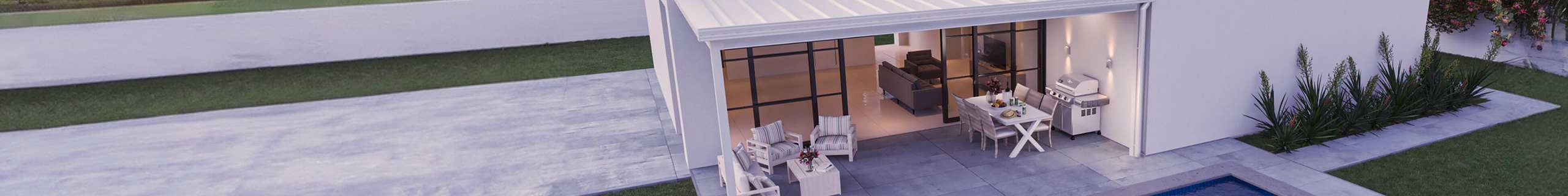 Header for Absco Structures in yard set up 