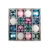 Catzon 42 Pcs Christmas Balls Colored Shatterproof Plastic Baubles for Xmas Party-Set5