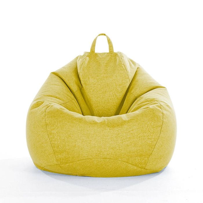 Catzon Bean Bag Chair Cover (No Filler) Linen Washable-Green(3XL)