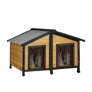 Alopet Dog Kennel Outdoor Indoor Pet House Wooden Cage Puppy Cabin Crate Kennels