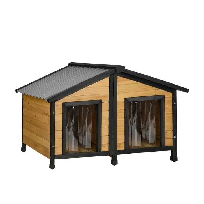 Alopet Dog Kennel Outdoor Indoor Pet House Wooden Cage Puppy Cabin Crate Kennels