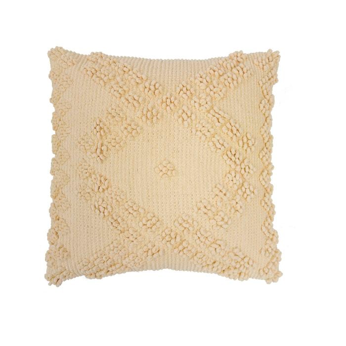 Bronte Square Cushion Custard