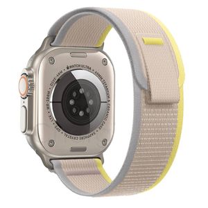 Trail Loop Watch Band Strap - For Apple iWatch Ultra [42mm Series 3] 44mm 45mm 46mm 49mm (Yellow & Beige)