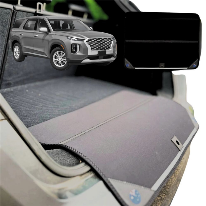 Rear Cargo Boot Bumper Protector for Hyundai Palisade 2021 - Current 8 Seater - XL (98 x 55) - Black