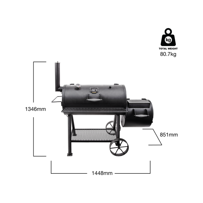Oklahoma Joe s Highland Offset Smoker Bunnings Australia