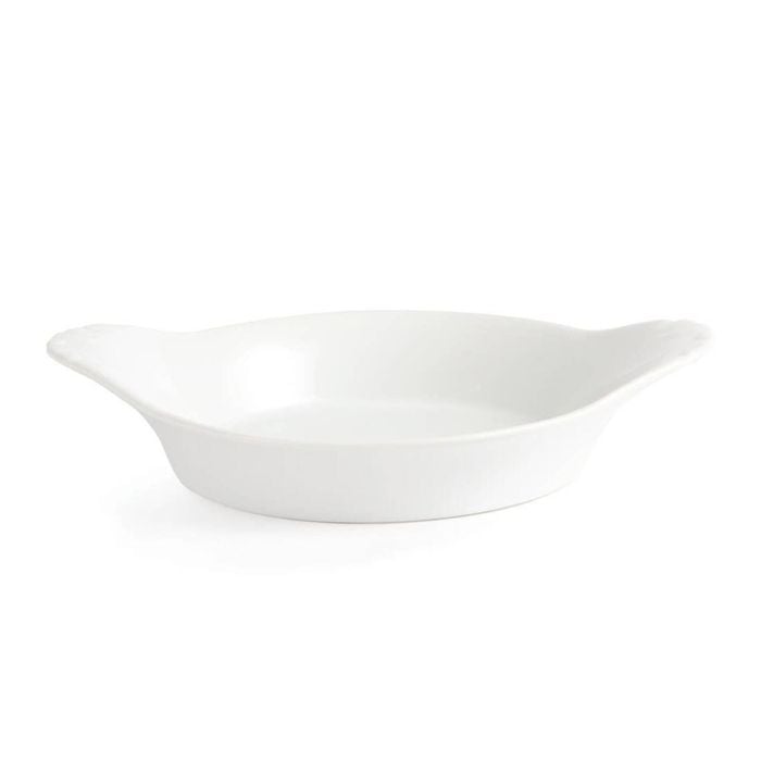 Olympia Whiteware Porcelain Round Eared Dishes 220mm Pack of 6
