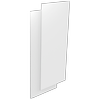 Lugna 1536 x 600 x 16mm White End Panel 2 Pack