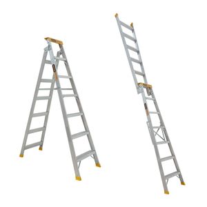 Gorilla 150kg Pro-Lite 7 Step Dual Purpose Aluminium Ladder