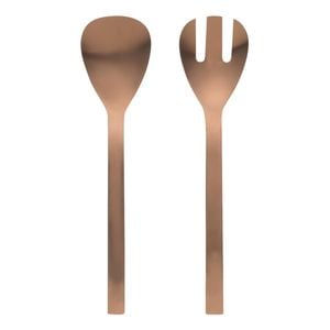 Ecology Forge Set of 2 Salad Servers - Matte Copper