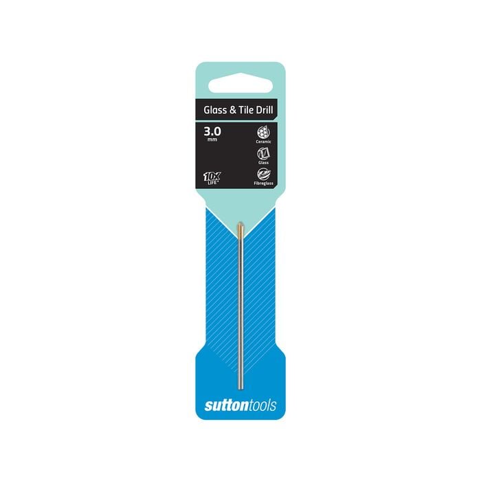Sutton Tools 3.0mm Glass and Tile Drill Bit