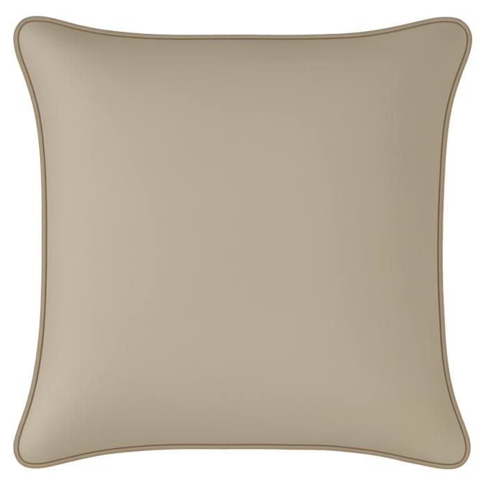 Mojo 45cm Solid Beige Cushion Cover With Pipe