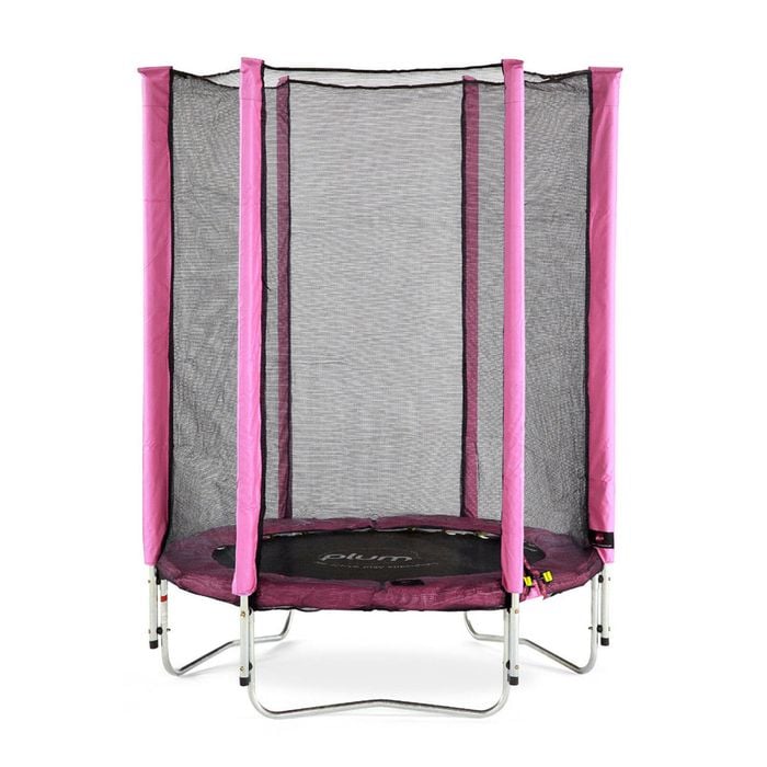 Plum Play AU 4ft Junior Trampoline with Springsafe Enclosure Ages 3-6y - Pink
