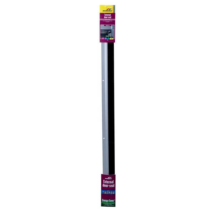 Moroday 30mm x 1m Silver Screw-On External Door Seal With Brush